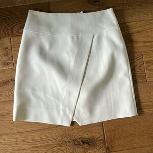 Cream pencil skirt